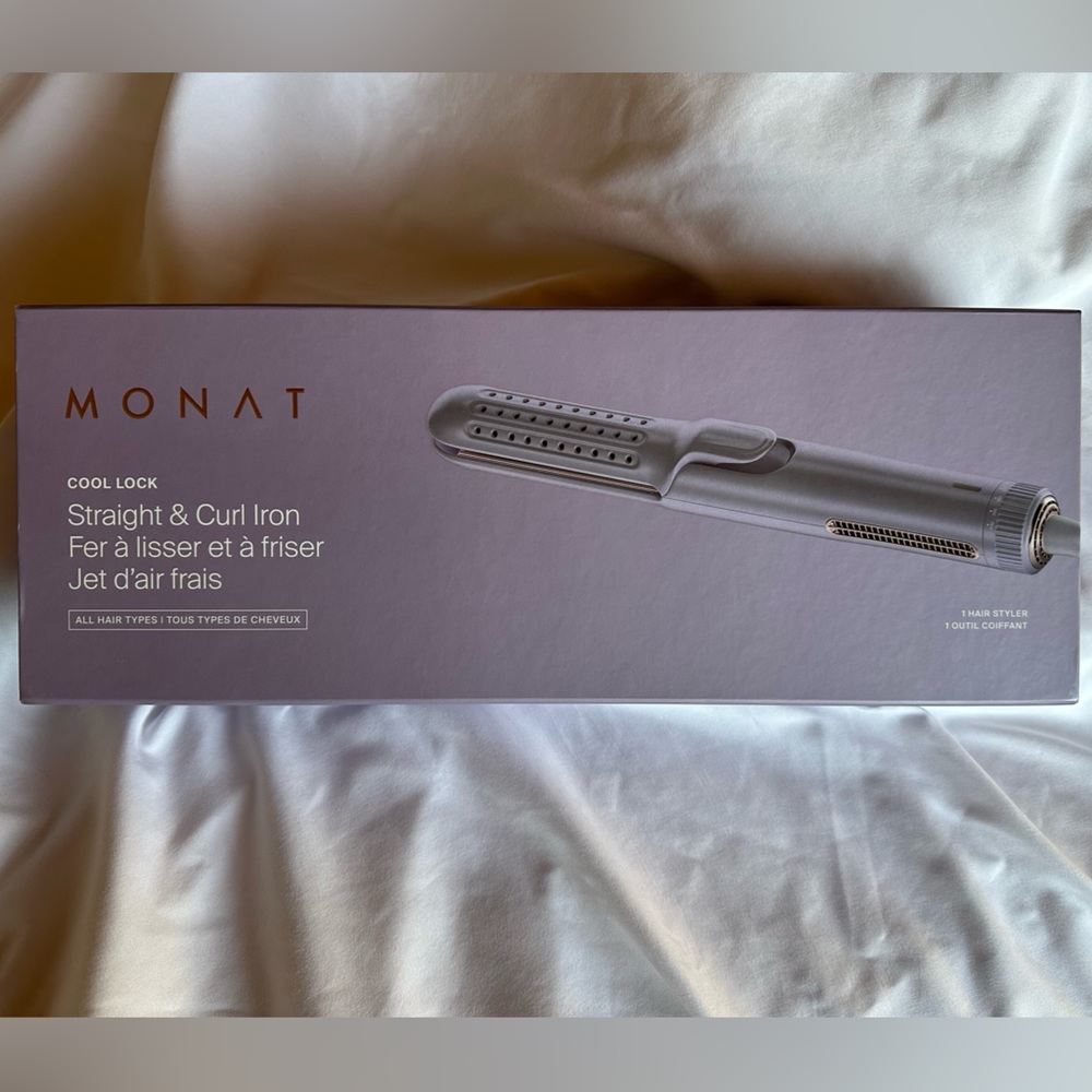 MONAT COOL LOCK STRAIGHT & CURL IRON (w/styling glove)
